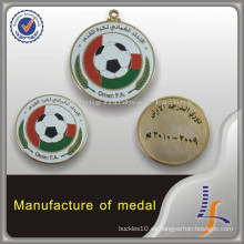 Medalla de fútbol de encargo del fabricante de China Oman